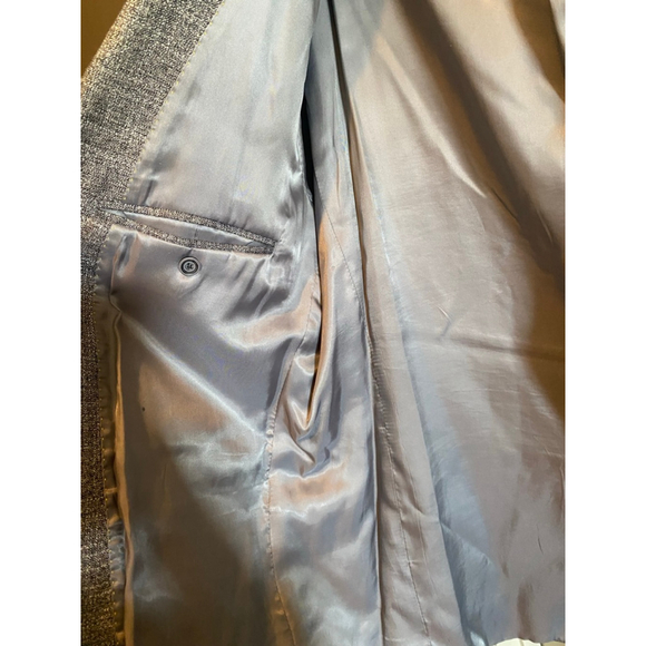 Hart Schaffner Marx Gray Textured Blazer Men’s 44R Made in Canada - Picture 4 of 9
